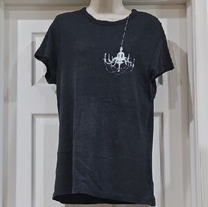 Old Navy Dark Gray Short Sleeve Tee with Chandelier Design